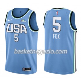 Canotte Uomo Sacramento Kings De'Aaron Fox 5 Nike 2019 Rising Star Swingman